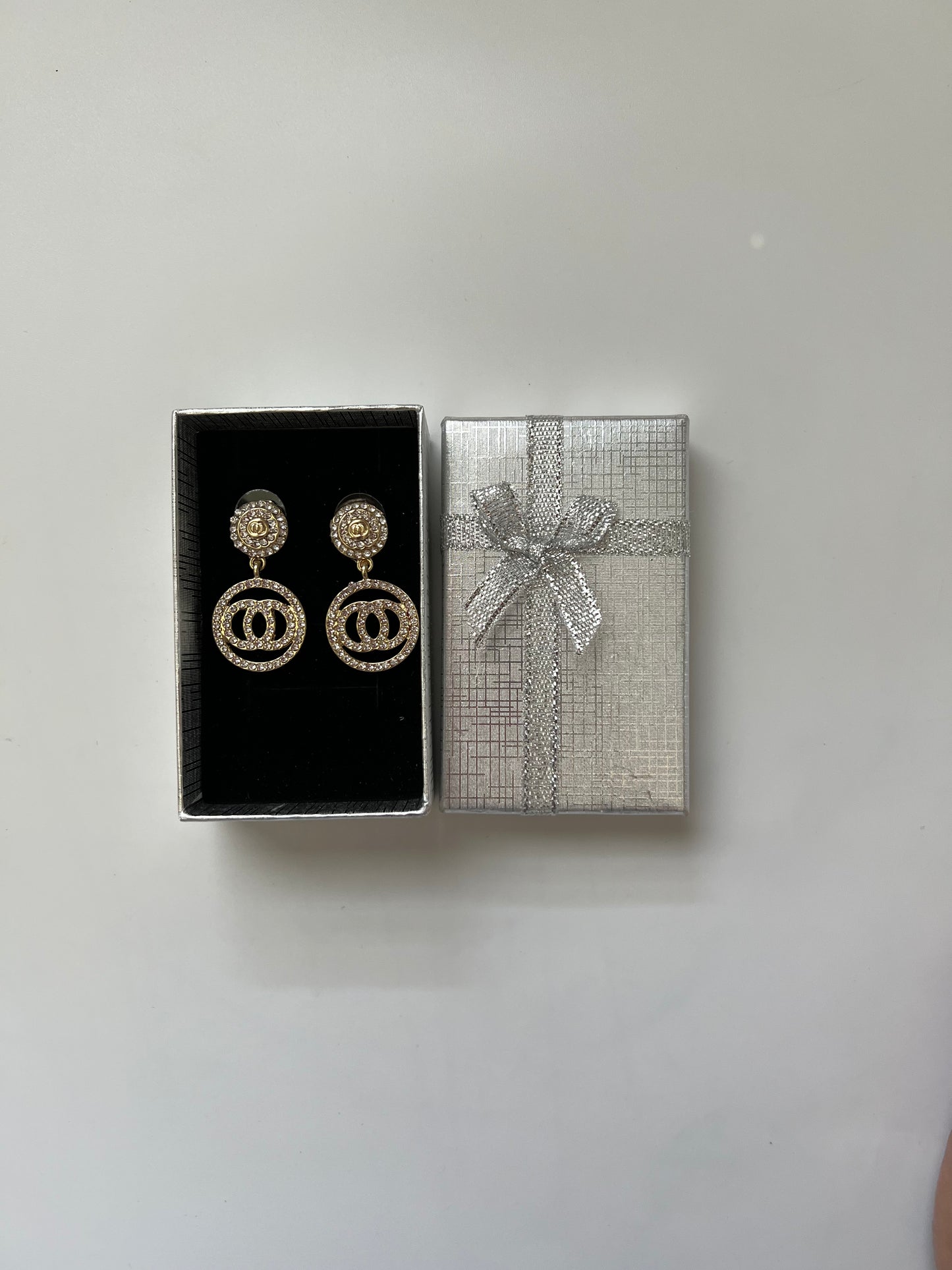 New Fashion Women Zircon Geometric Dangle Drop Earrings Jewelry ,With Gift Box