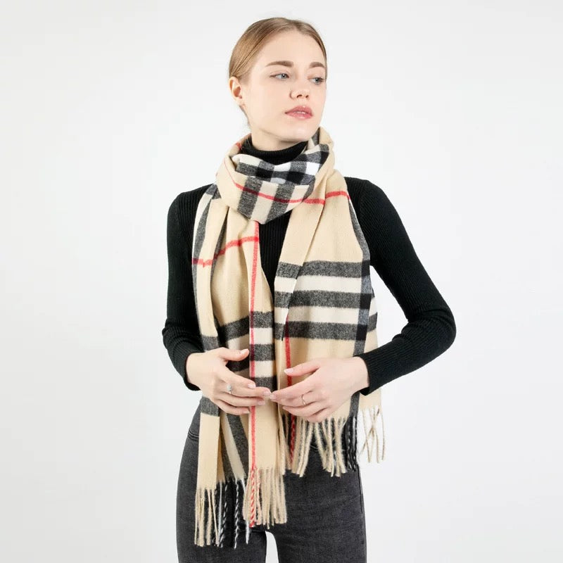 2023 Large Women’s Winter Scarf ,100% Cashmere Wool