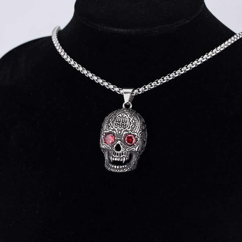 Mens Stainless Steel Vintage Cross Pendant Necklace Men Sliver