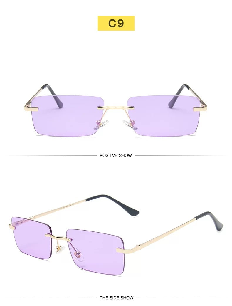 New 2022 Rectangle Sunglasses | Sunglasses for Women | Summer Eyewear | Glasses for Women | Colored Sunglasses | Gifts ,With Sunglass Case