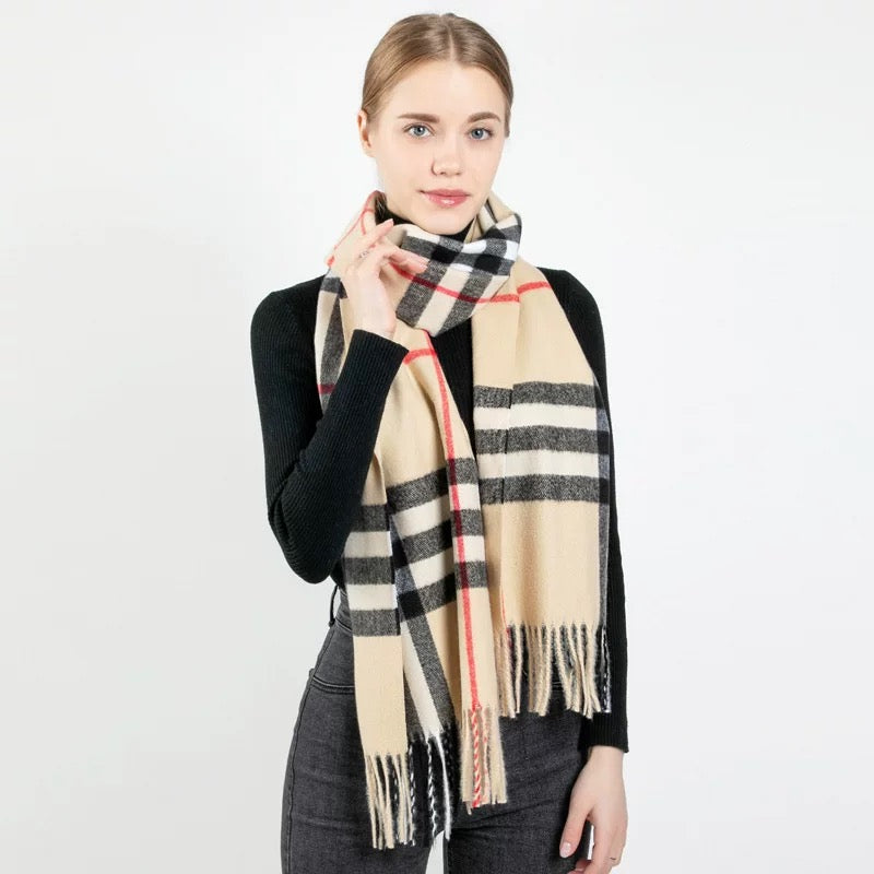 2023 Large Women’s Winter Scarf ,100% Cashmere Wool