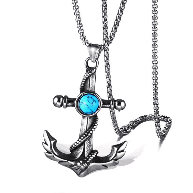 Mens Stainless Steel Vintage Cross Pendant Necklace Men sliver