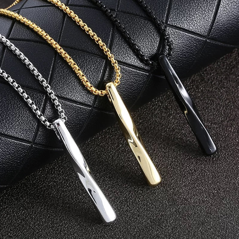 Mens Stainless Steel Vintage Cross Pendant Necklace Men Silver