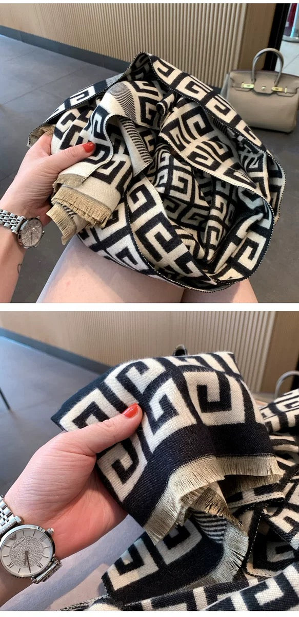 2023 Large Women’s Winter Scarf ,100% Cashmere Wool