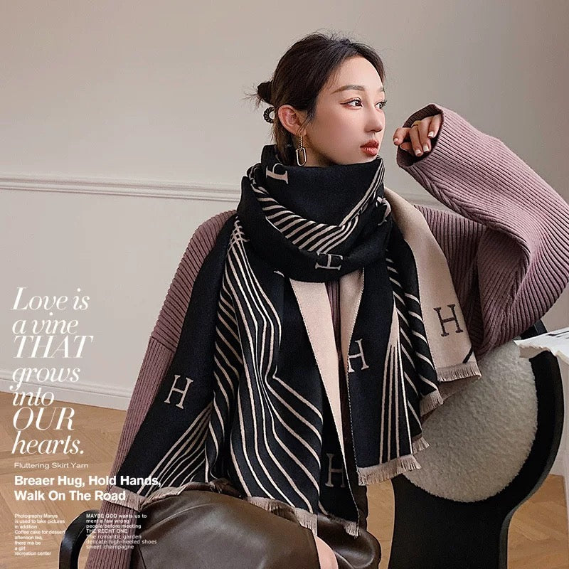 2023 Large Women’s Winter Scarf ,100% Cashmere Wool