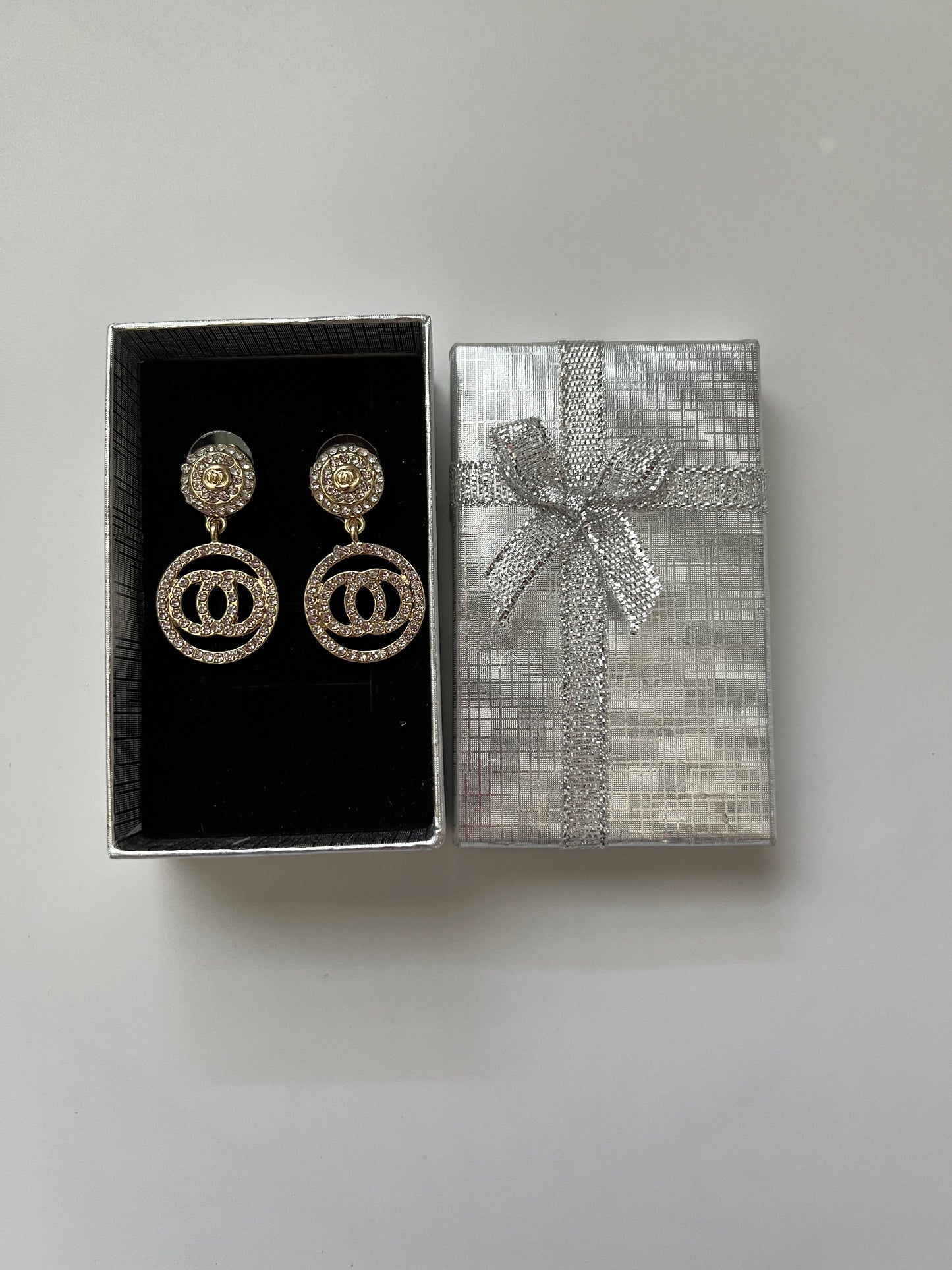 New Fashion Women Zircon Geometric Dangle Drop Earrings Jewelry ,With Gift Box