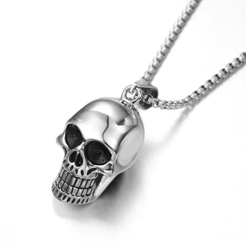 Mens Stainless Steel Vintage Cross Pendant Necklace Men Silver