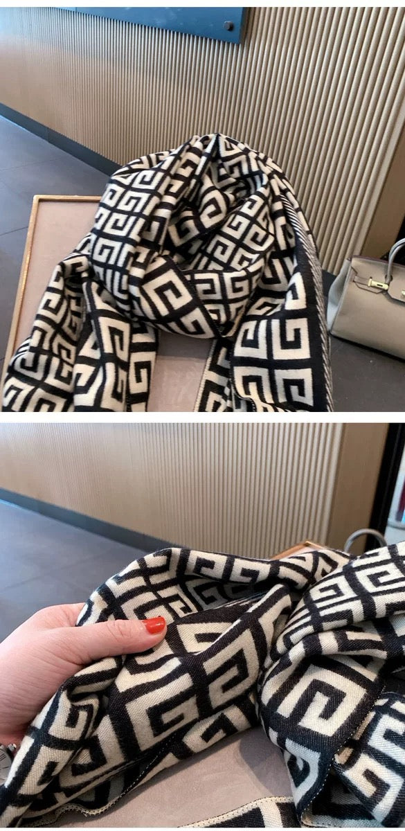 2023 Large Women’s Winter Scarf ,100% Cashmere Wool