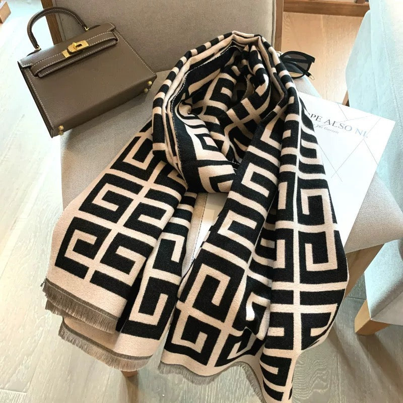 2023 Large Women’s Winter Scarf ,100% Cashmere Wool