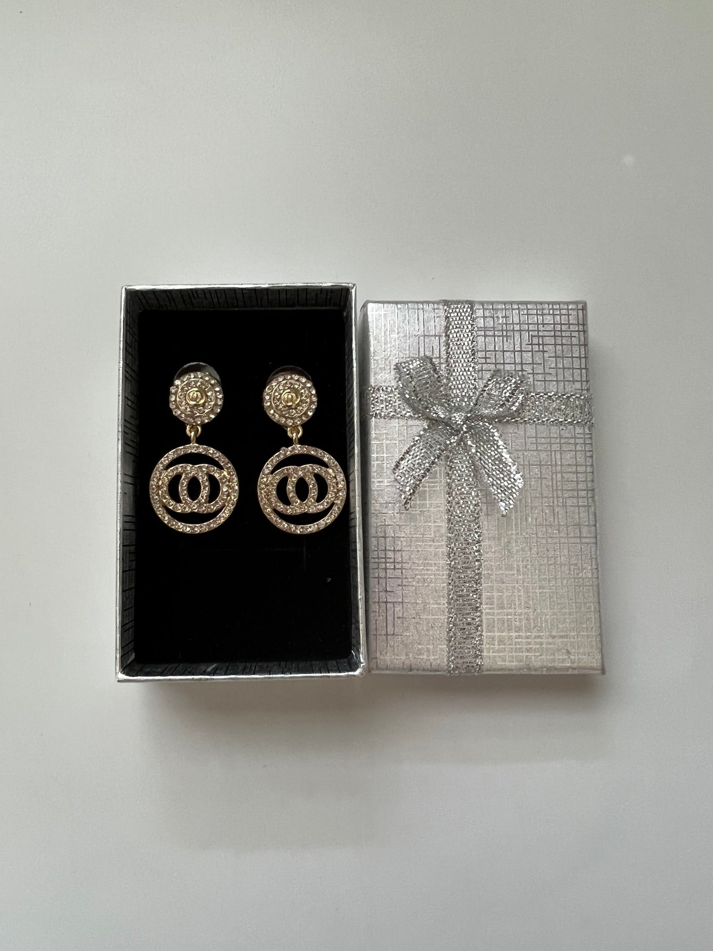 New Fashion Women Zircon Geometric Dangle Drop Earrings Jewelry ,With Gift Box