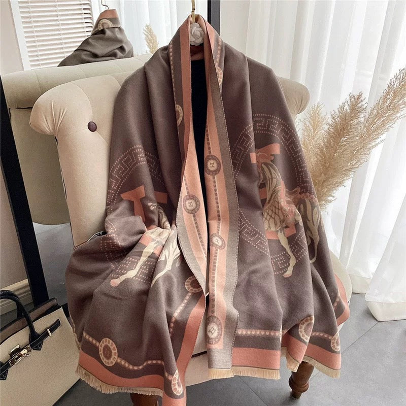 2023 Large Women’s Winter Scarf ,100% Cashmere Wool