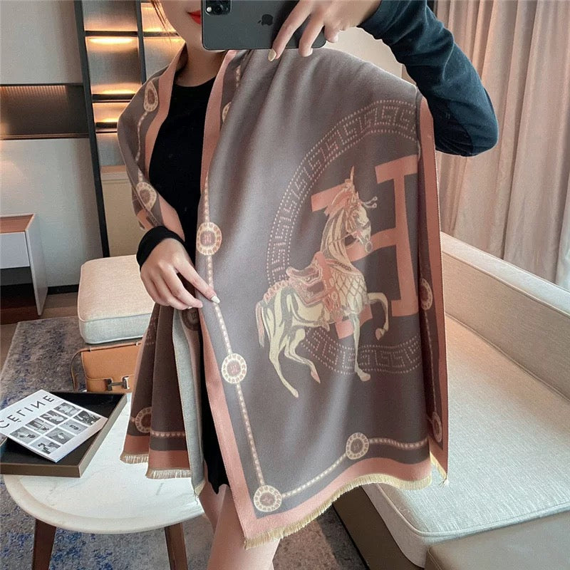 2023 Large Women’s Winter Scarf ,100% Cashmere Wool