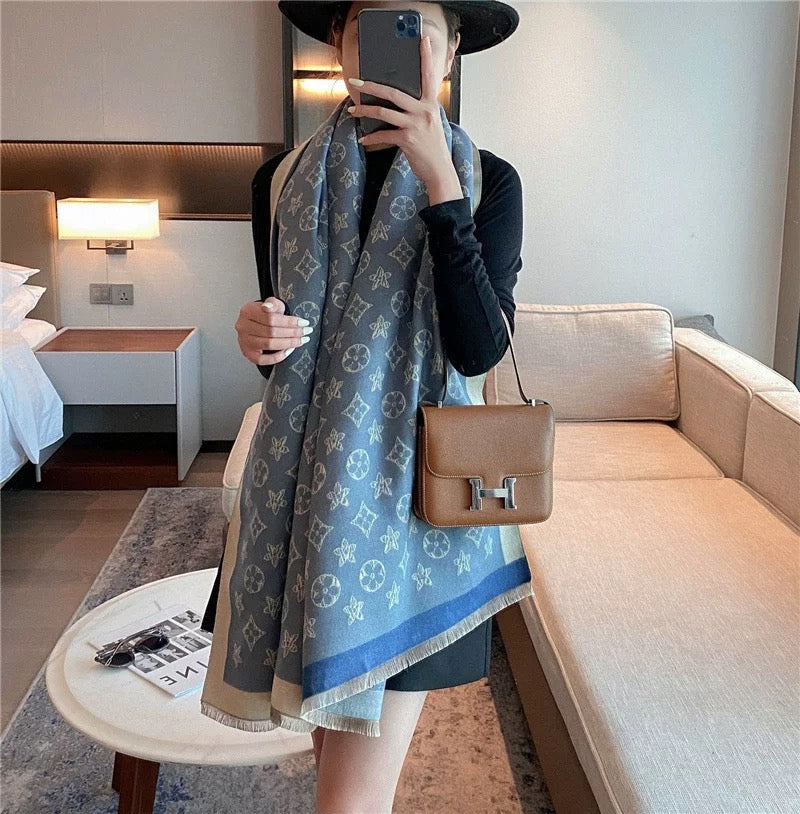 2023 Large Women’s Winter Scarf ,100% Cashmere Wool