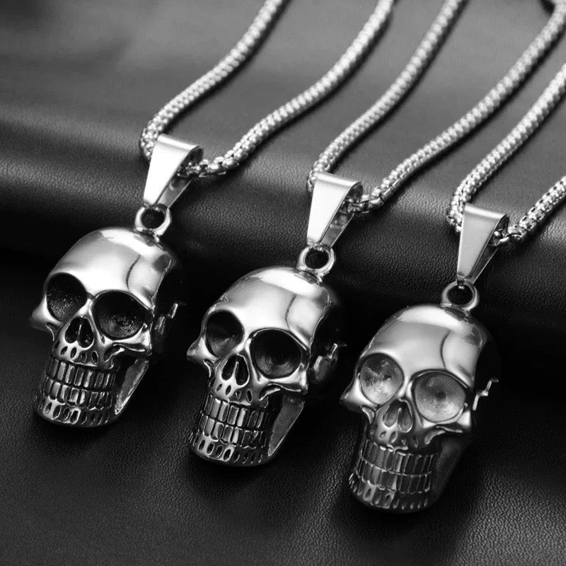 Mens Stainless Steel Vintage Cross Pendant Necklace Men Silver