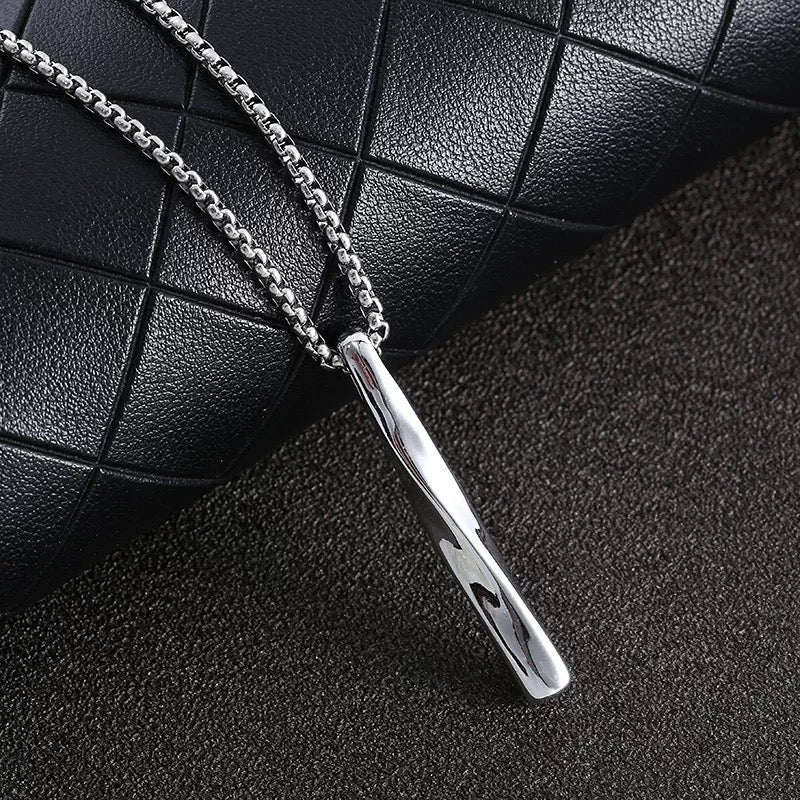 Mens Stainless Steel Vintage Cross Pendant Necklace Men Silver