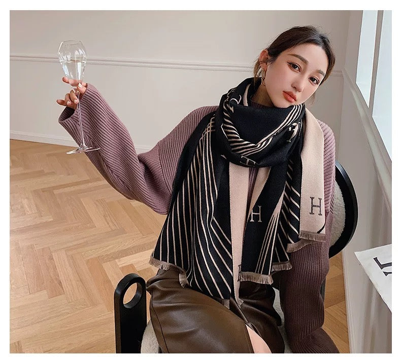 2023 Large Women’s Winter Scarf ,100% Cashmere Wool