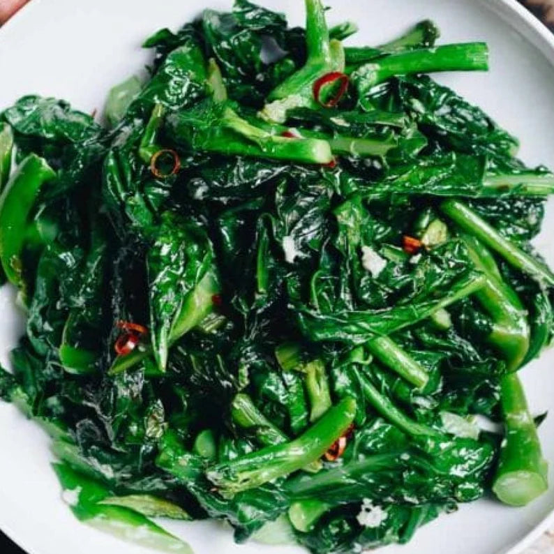 Chinese Broccoli | Gai lan | kai-lan | jie lan | Chinese Kale | Brassica oleracea | Leafy Broccoli 200 Seeds
