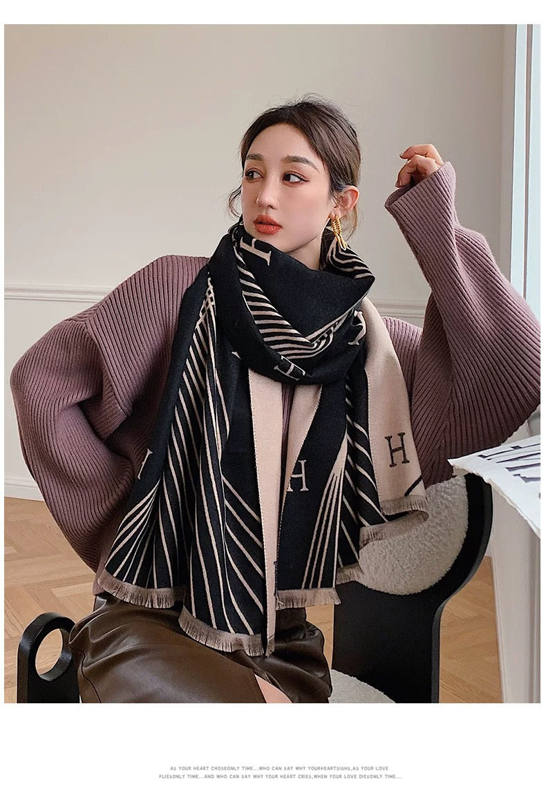 2023 Large Women’s Winter Scarf ,100% Cashmere Wool